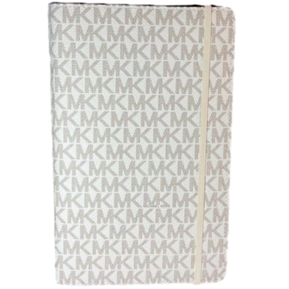 Michael Kors Accessories - REDUCED! MICHAEL KORS 100% Leather Logo Notebook Cover w/ blank journal